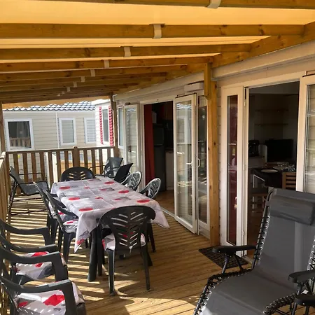 Campingplatz Mobilhome Confort Bonheur Detente